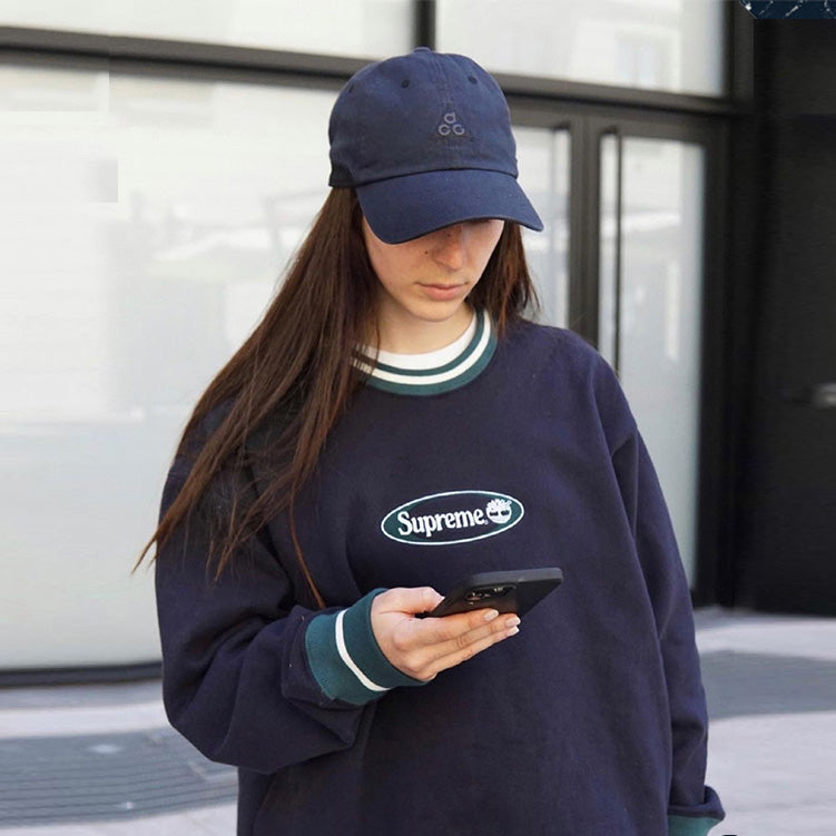 Supreme ×Timberland Logo Hoodie Black/Green