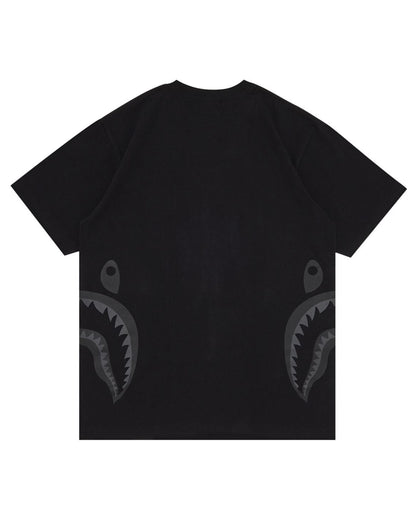 A Bathing Ape Side Shark Tee In Black