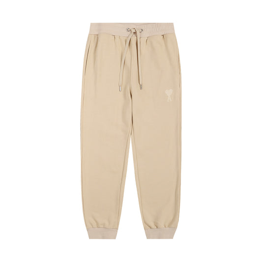 AMI Classic Logo Trousers Brown