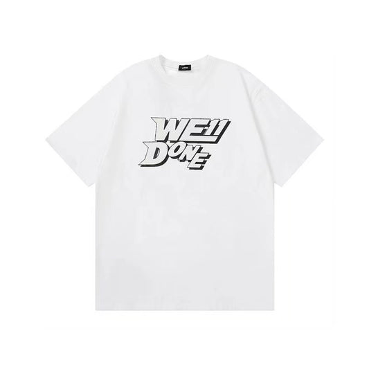 WE11DONE Stereoscopic Letter Print Tee White