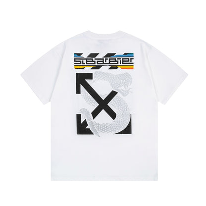 Off-White Snake Arrow Embroidered T-shirt