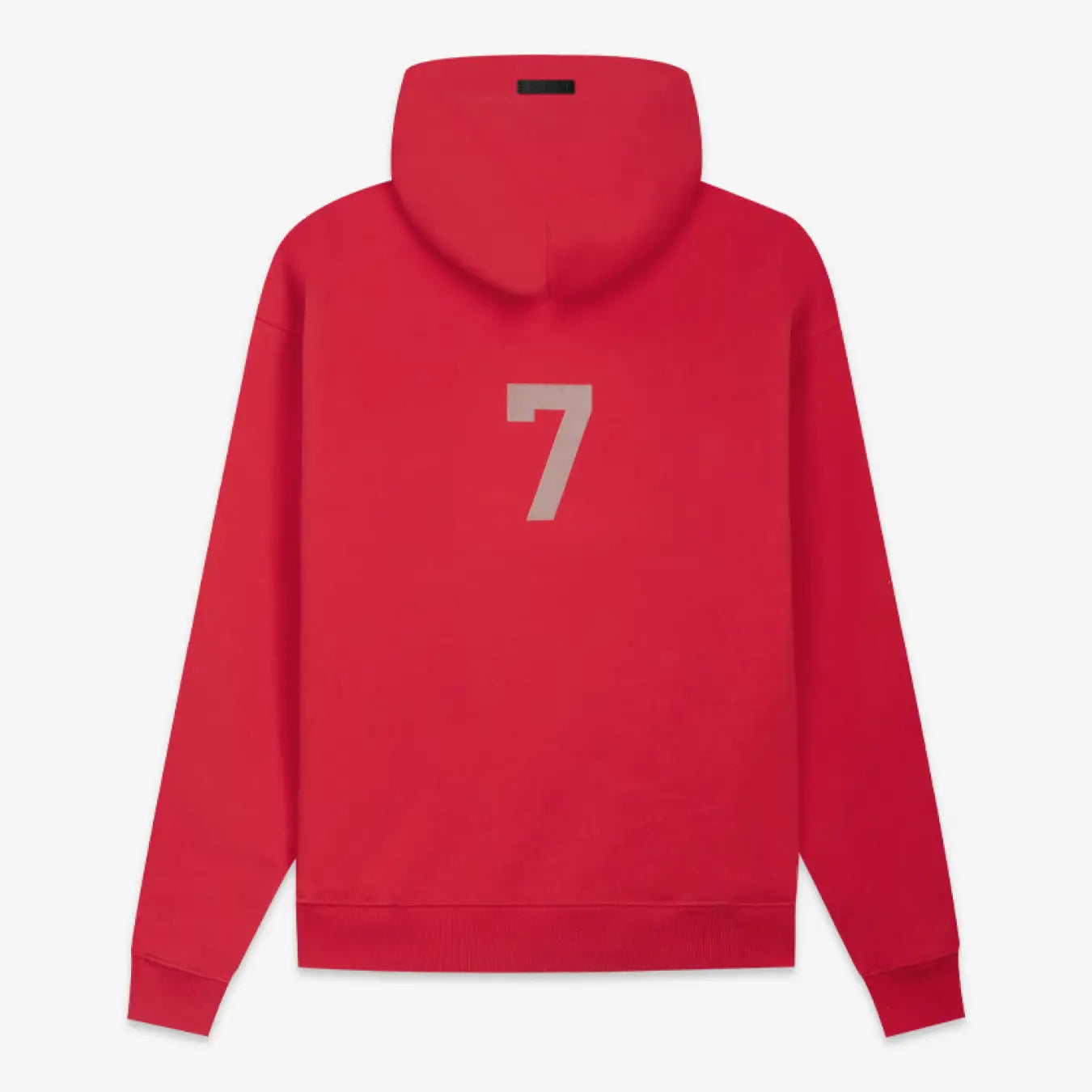 FOG FEAR OF GOD Season 7 main line 7-character flocking hoodie casual loose sweatshirt red