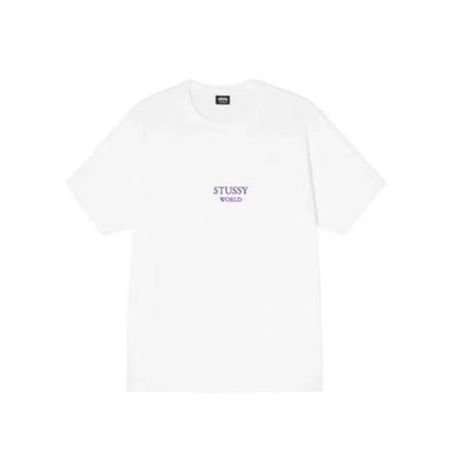 STUSSY WORLD TEE WHITE