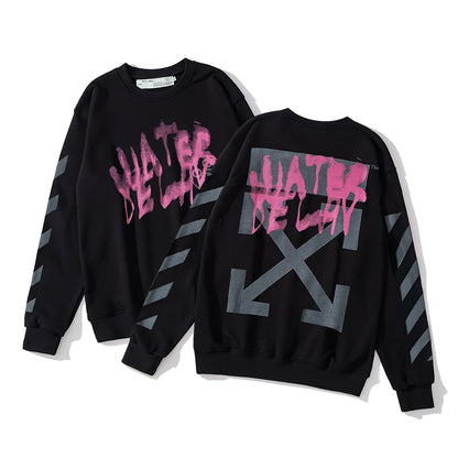 Off-White 858 logo print hoodie black