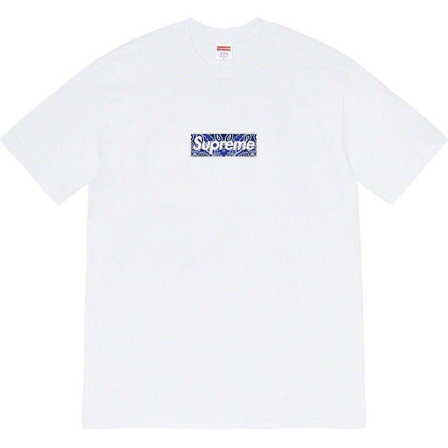 Supreme 19FW Bandana Box Logo Tee