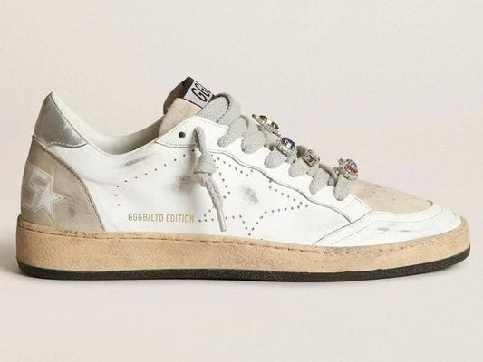 أحذية سنيكرز "Ball Star" من "GOLDEN GOOSE" باللون الأبيض