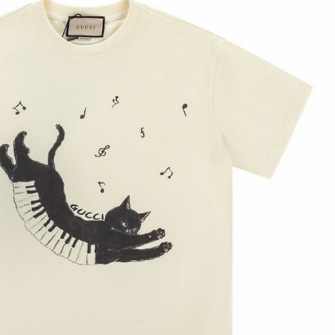 GUCCI - Cartoon Animal Print Loose Casual Short-Sleeved Round-neck T-Shirt - Men's and Women's style alike