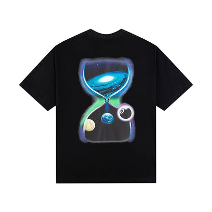 STUSSY HOURGLASS PRINT TEE BLACK