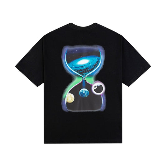 STUSSY HOURGLASS PRINT TEE BLACK