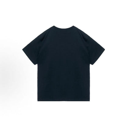 GUCCI Gucci Lido SS22 Firenze 1921 series high street style round neck straight tube plain knitted short sleeved T-shirt for men, gift box set in dark blue