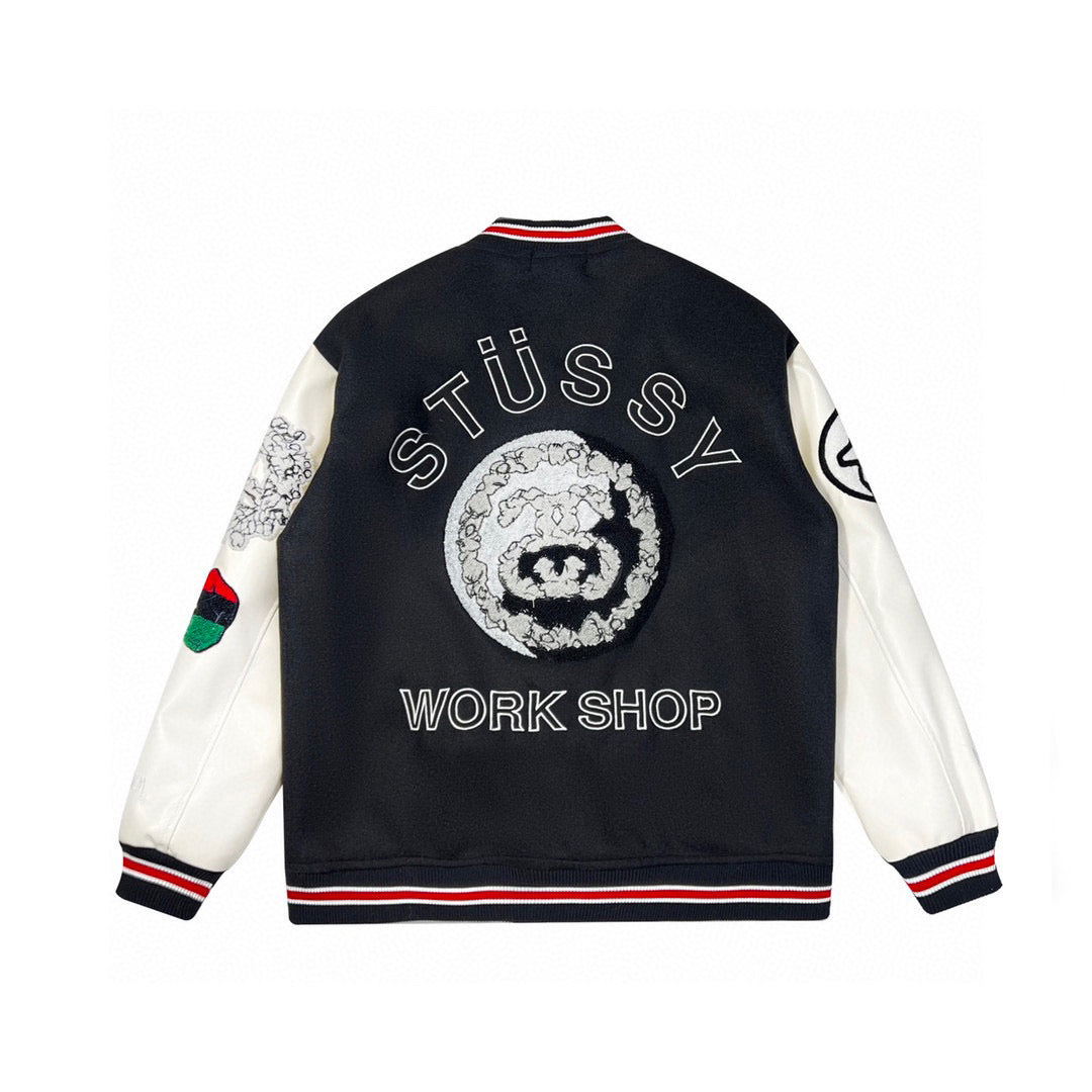 STUSSY ×OUR LEGACY × DENIM TEARS JACKET BLACK