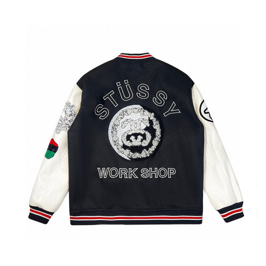 STUSSY ×OUR LEGACY × DENIM TEARS JACKET BLACK