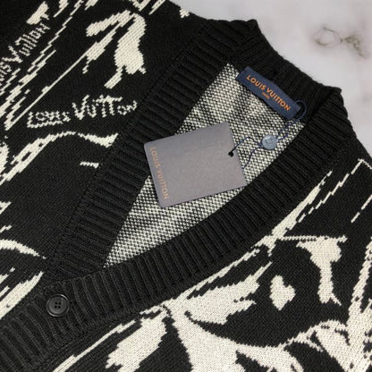 LOUIS VUITTON THISTLE JACQUARD CARDIGAN – LVH049