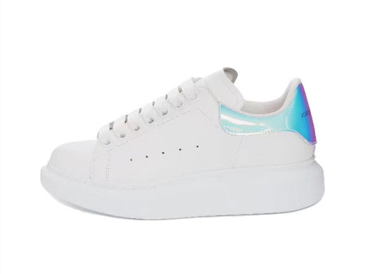 Alexander Mcqueen Women's Oversized Sneaker in White/shock Pink