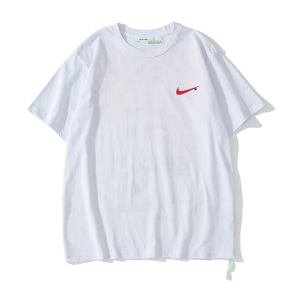 OFF-WHITE Nike Logo Print Shirt Yellow/Red