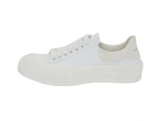 Alexander Mcqueen Women's Deck Lace Up Plimsoll in White