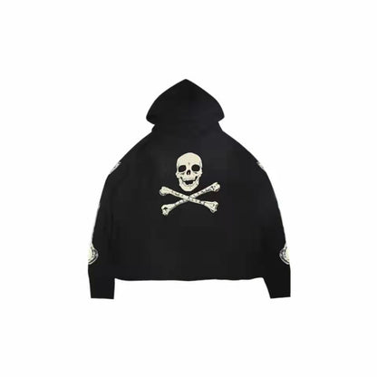 VLONE Skeleton Print Hoodie Black