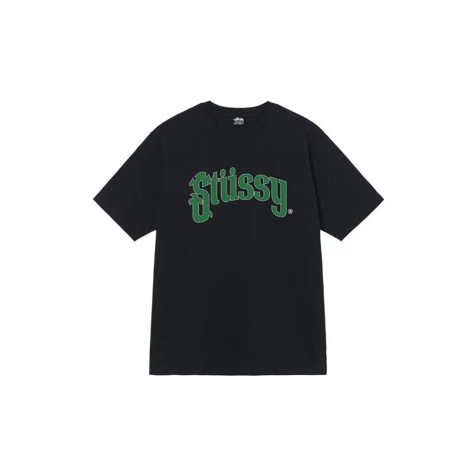 STUSSY CLASSIC LOGO TEE BLACK