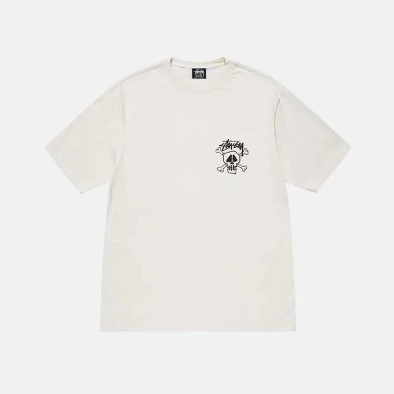 STUSSY SKELETON TEE WHITE