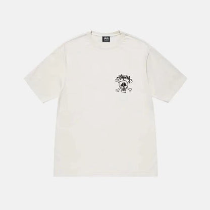 STUSSY SKELETON TEE WHITE