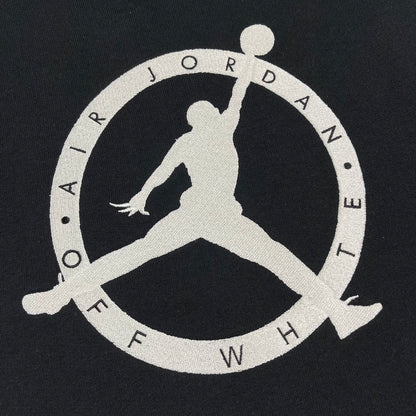 Off-White air man print hooded sweater black