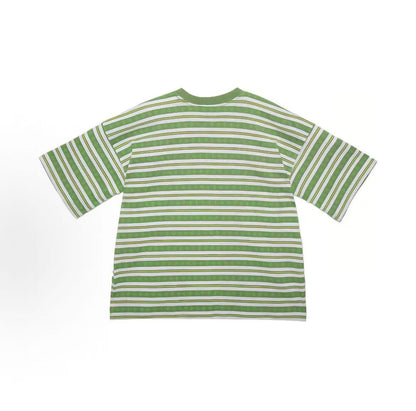 Chrome Hearts SS23 Striped Logo Printed Round Neck Pullover Short Sleeve T-Shirt for Men