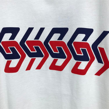 GUCCI COTTON JERSEY T-SHIRT WITH GUCCI MIRROR PRINT – GGS016
