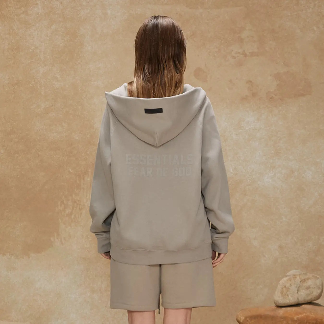 FOG FEAR OF GOD 22 double-line cardigan jacket ESSENTIALS casual loose hooded sweatshirt