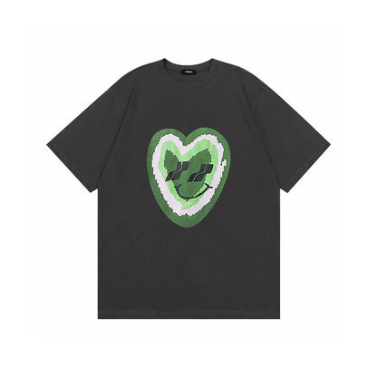 WE11DONE Love Heart Print Tee Black