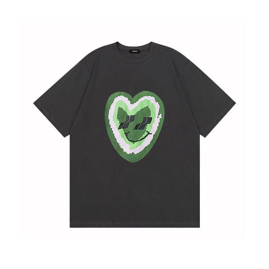WE11DONE Love Heart Print Tee Black