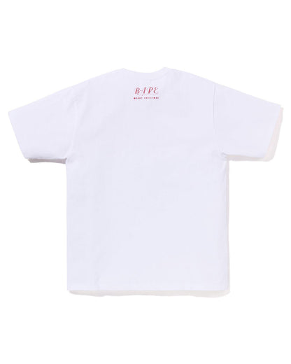 A Bathing Ape Christmas Busy With Work Tee In White
