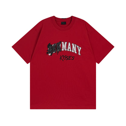 Balenciga logo tee BL233327 red