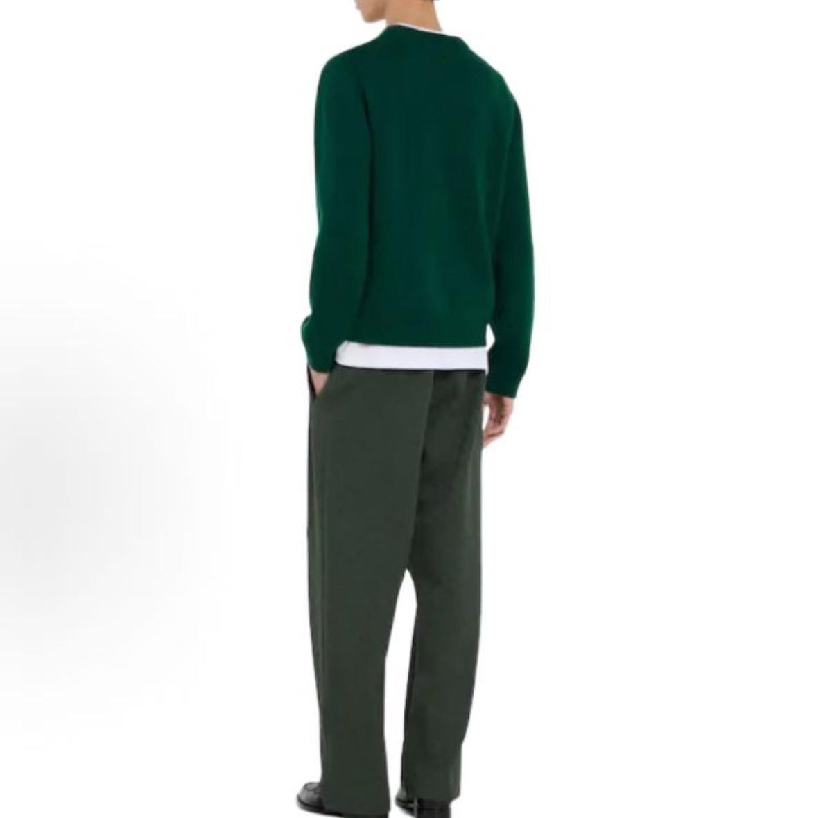 GUCCI: Embroidered Pattern Knitted Wool Pullover with Slouchy Shoulder Design - Sweater for Men
