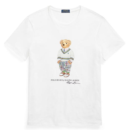 Ralph Lauren Bear Print Tee White Bear