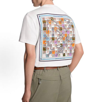 LOUIS VUITTON SS26 Spring Summer Collection Round-neck Pullover Printed Short-Sleeved T-Shirt for Men