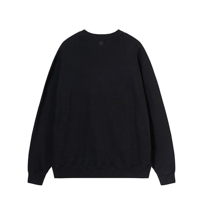 AMI  Small Logo Crewneck Hoodie Black