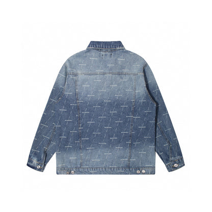 Balenciga logo jacket lx9922 blue