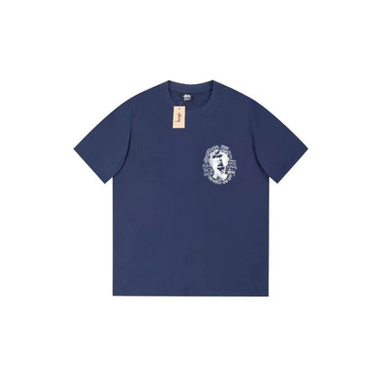 STUSSY RETRO CHARACTERS TEE NAVY