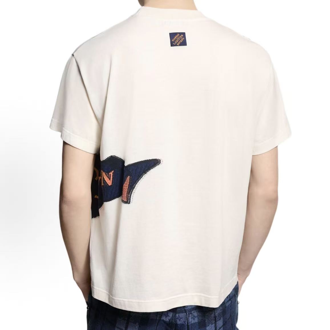 LOUIS VUITTON SS26 Printed Round-neck Pullover Short-Sleeve T-shirt for Men