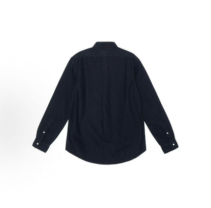 Ralph Lauren SS20 Logo Embroidered Oxford Blouse with Long Sleeves - Classic Version - Men's Polo - Black