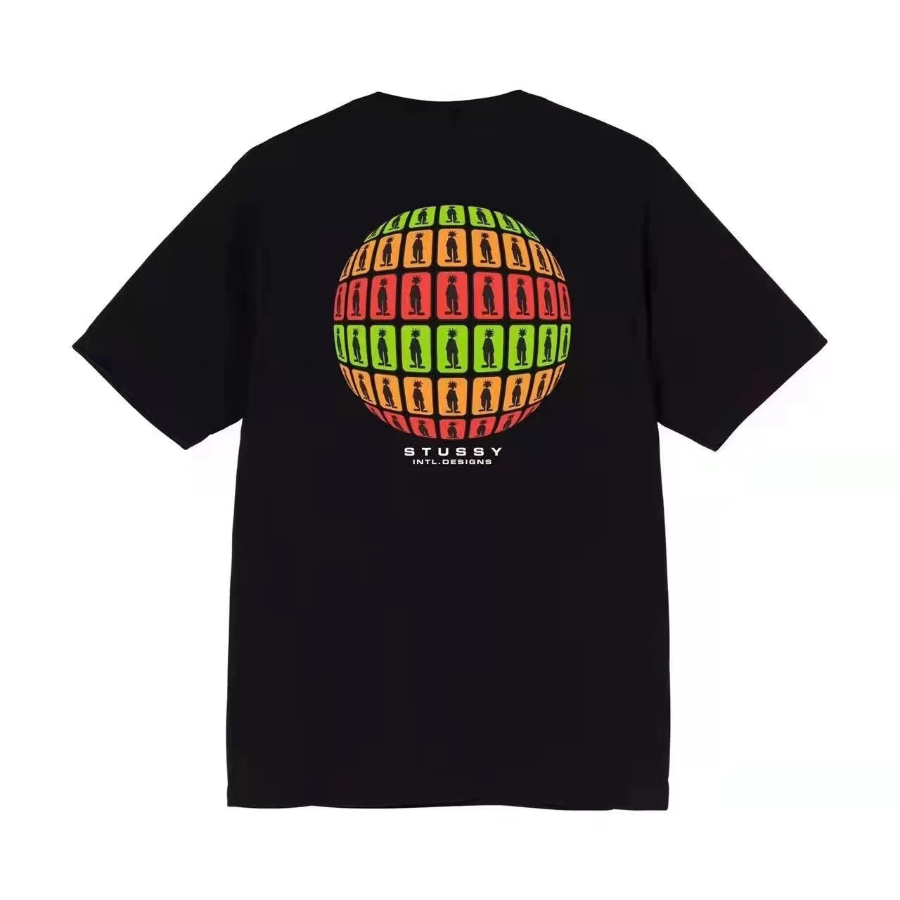 STUSSY EARTH TEE BLACK
