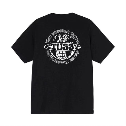 STUSSY WORLD TEE BLACK