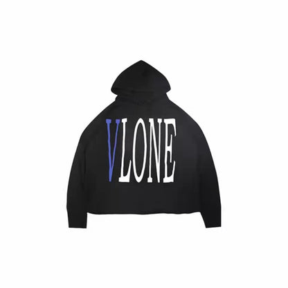 VLONE Logo Print Hoodie Blue/Black