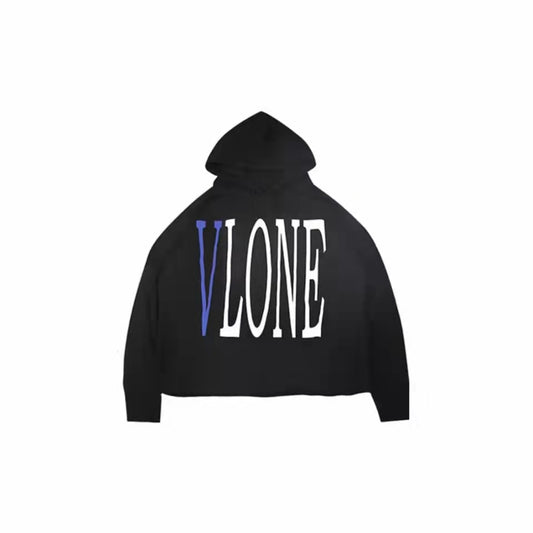 VLONE Logo Print Hoodie Blue/Black