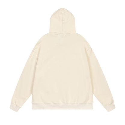 AMI  Big Logo Hoodie Cream