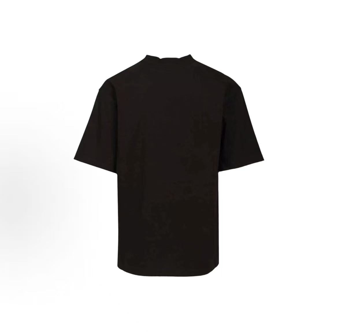 Balenciaga Streetwear SS26 Messy Spray Letter Round-neck Short-sleeved T-shirt Regular Fit Men's Style