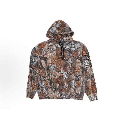 Chrome Hearts x Nike Collaboration style Nocta/Nike collaboration multi-color long-sleeved hooded pullover for men