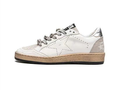 أحذية سنيكرز "Ball Star" من "GOLDEN GOOSE" باللون الأبيض