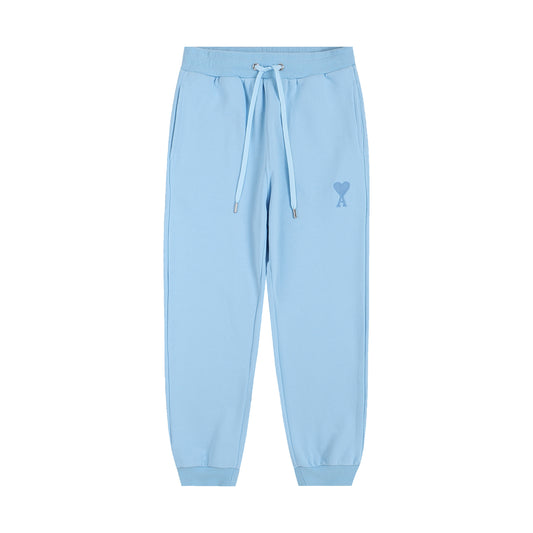 AMI Classic Logo Trousers Blue