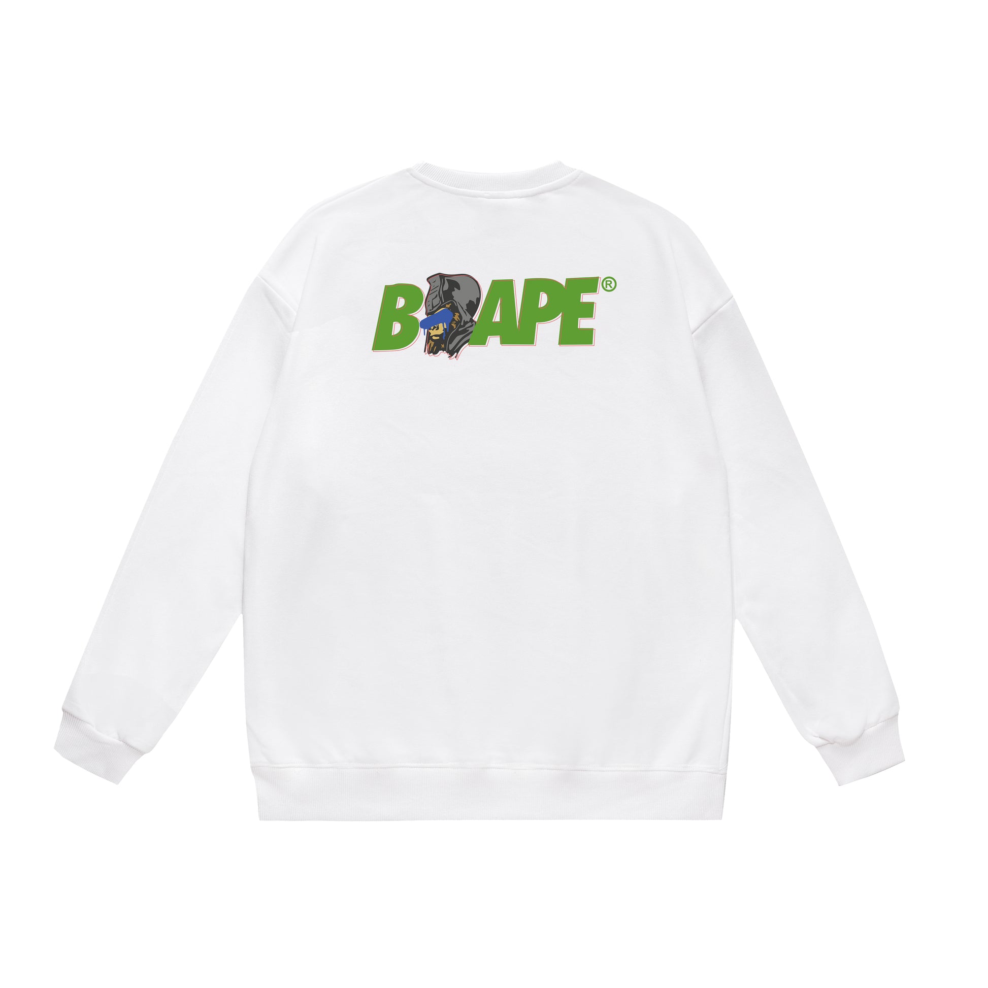 A Bathing Ape Letter Logo Print Hoodie White